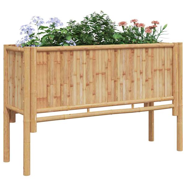 vidaXL Hochbeet Braun 110 x 35 x 70 cm Bambus