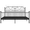 vidaXL Bettgestell Schwarz Metall 180x200 cm