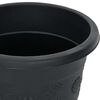 vidaXL Runder Blumentopf 6 pcs Schwarz &Oslash; 26 x 21,5 cm Kunststoff