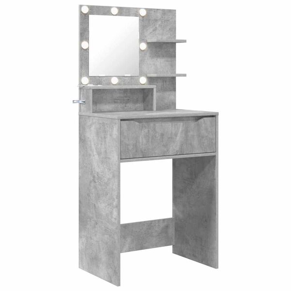vidaXL Schlafzimmer-Frisiertische Beton Grau 80 x 39,6 x 135 cm