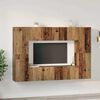 vidaXL TV-Schrankset Wandmontiert 8 pcs Altholz Holzwerkstoff
