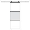 vidaXL Schiebet&uuml;r mit Beschlag 76x205 cm Hartglas & Aluminium