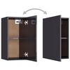 vidaXL 7-tlg. TV-Schrank-Set Hochglanz-Grau Holzwerkstoff
