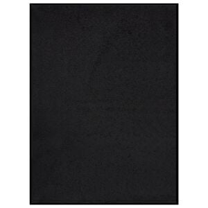 vidaXL Fu&szlig;matte 60x80 cm Schwarz