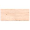 vidaXL Wandregal 140x60x(2-6) cm Massivholz Eiche Unbehandelt