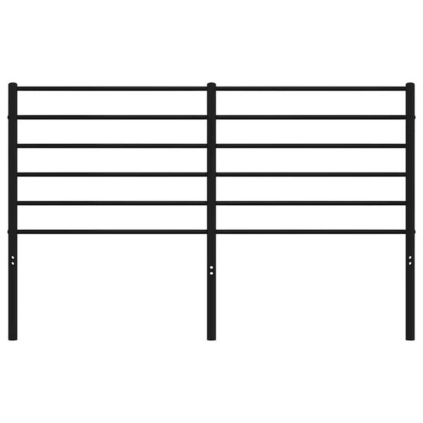vidaXL Ersatz-Kopfteil Metall Schwarz 160 cm