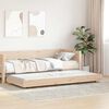 vidaXL Bettrahmen Natur 90 x 200 cm Massives Kiefernholz