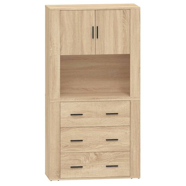 vidaXL Highboard Sonoma-Eiche Holzwerkstoff