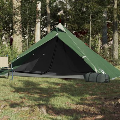 vidaXL Tipi-Campingzelt 1 Person Grün Wasserdicht