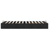 vidaXL Ottoman-Bett ohne Matratze Schwarz 100x200 cm Stoff