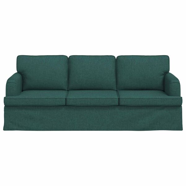 vidaXL Sofa Dunkelgr&uuml;n Gesamtabmessungen: 201 x 80 x 85 cm (B x T x H)