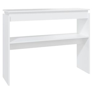 vidaXL Konsolentisch Wei&szlig; 102x30x80 cm Holzwerkstoff