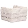 vidaXL 1-Sitzer Modularer Pouf Beige Stoff