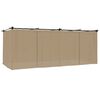 vidaXL Pavillon mit Vorh&auml;ngen Taupe 6x3 m Stahl