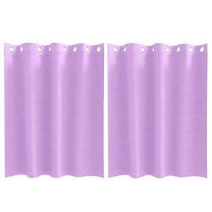 vidaXL Verdunkelungs-Vorh&auml;nge mit Ringen 2 stk. Lila 140 x 140 cm