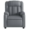 vidaXL Relaxsessel Grau Kunstleder