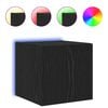 vidaXL TV-Wandschrank 30,5 x 35 x 30 cm Schwarz Eichen-Optik
