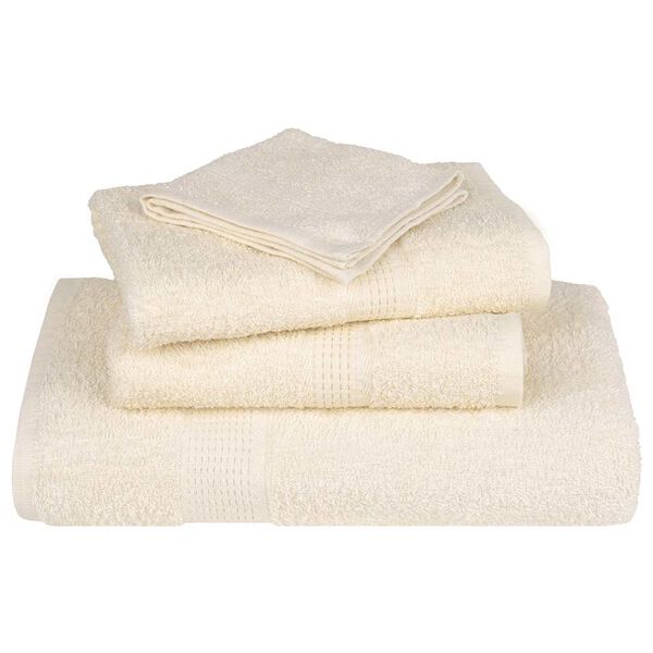 vidaXL Wascht&uuml;cher FROGN 4 Stk. Creme 30x30 cm 360 g/m&sup2;