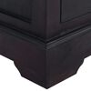 vidaXL Kommode Hellschwarz 45x35x100 cm Massivholz Mahagoni