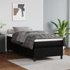 vidaXL Boxspringbettgestell Schwarz 90x200 cm Kunstleder