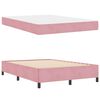 vidaXL Bettrahmen mit Matratze Rosa 160 x 200 cm Stoff