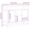 vidaXL Sideboard Artisan-Eiche 100 x 35 x 80 cm Holzwerkstoff