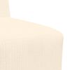 vidaXL Modulares Armfreies Sofa 2 pcs Creme 55 x 74 x 82 cm Cordstoff
