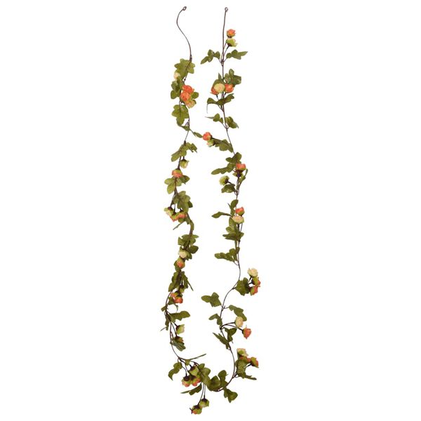 vidaXL Blumengirlanden Blumen 6 Stk. Sonnenuntargang 215 cm