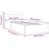 vidaXL Bett mit Bettkasten Hydraulisch mit LED Taupe Stoff 100x200 cm