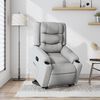 vidaXL Relaxsessel mit Aufstehhilfe Hellgrau Stoff