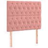 vidaXL Bettgestell mit Kopfteil Rosa 100x200 cm Samt