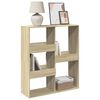 vidaXL Raumteiler Sonoma-Eiche 100x33x115 cm Holzwerkstoff