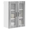 vidaXL Wandglas-Schrank PORTO Graues Sonoma 60 x 31 x 80 cm