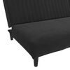 vidaXL Schlafsofa 2-Sitzer Schwarz Samt