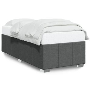 vidaXL Bettgestell ohne Matratze Dunkelgrau 80x200 cm Stoff