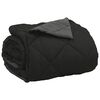 vidaXL Sommerdecke Schwarz und Anthrazit 220 x 260 cm Mikrofaser