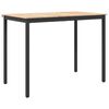 vidaXL Bartisch 140 x 80 x 105 cm Massives Kiefernholz Natur