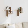 vidaXL Wandregale 2 Stk. Artisan-Eiche 38x12x38 cm Holzwerkstoff