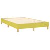 vidaXL Boxspringbett mit Matratze & LED Gr&uuml;n 120x200 cm Stoff