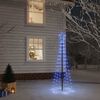 vidaXL LED-Weihnachtsbaum mit Erdnägeln Blau 108 LEDs 180 cm