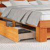 vidaXL Bettrahmen Wachsbraun 200 x 200 cm Massives Kiefernholz