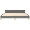 vidaXL Bettgestell ohne Matratze Dunkelgrau 160x200 cm Stoff