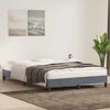 vidaXL Bettgestell ohne Matratze Dunkelgrau 140x210 cm Samt