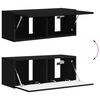 vidaXL TV-Schr&auml;nk 8 pcs Schwarz