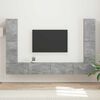 vidaXL TV-Schrankset 8 pcs Beton Grau Holzwerkstoff