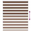 vidaXL Doppelrollo Braun 135x150 cm Stoffbreite 130,9 cm Polyester