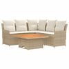 vidaXL M&ouml;belsets 4 Stk. Beige und Creme PE-Rattan