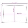 vidaXL Sonnensegel Oxford-Gewebe Rechteckig 2,5x4 m Gelb