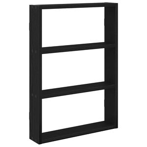 vidaXL Wandregal Schwarz 43x9x60 cm Holzwerkstoff