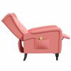 vidaXL Massagesessel Rosa Samt
